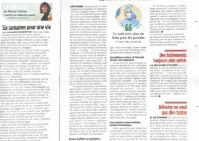 Therapie Focale Et Cancer De La Prostate : Pour Qui ?
